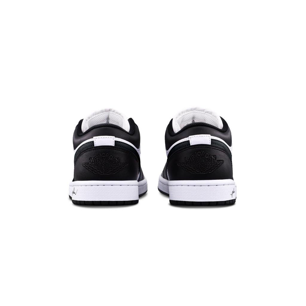 Jordan Air Jordan 1 Black Panda Кожаная Амортизация, Износостойкие Низкие Винтажные Баскетбольные Кроссовки Унисекс Черный, Белый 553558-165(Команда425-)