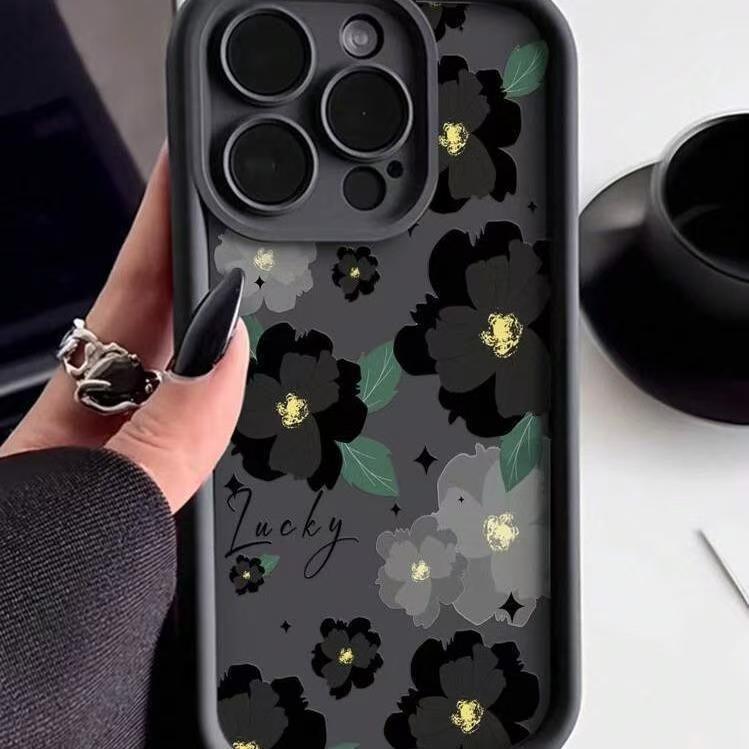 Чехол для телефона Emery Black Camellia для Apple iPhone 13/14/15/16/17 Pro Max