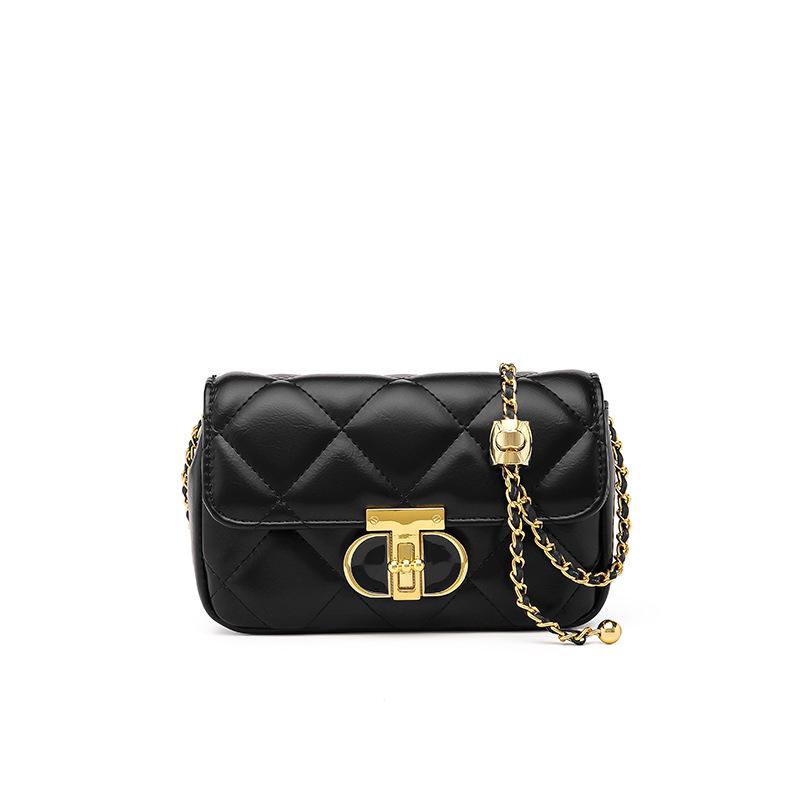 Сумка Niche Underarm Bag Dating Commuter Bag All Match Diamond Check Bag Simple Chain Crossbody Bag Woman