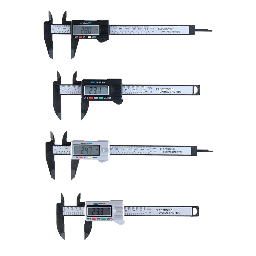 100/150mm Ruler Plastic Electronic Vernier Calipers Messschieber Micrometer LCD Digital