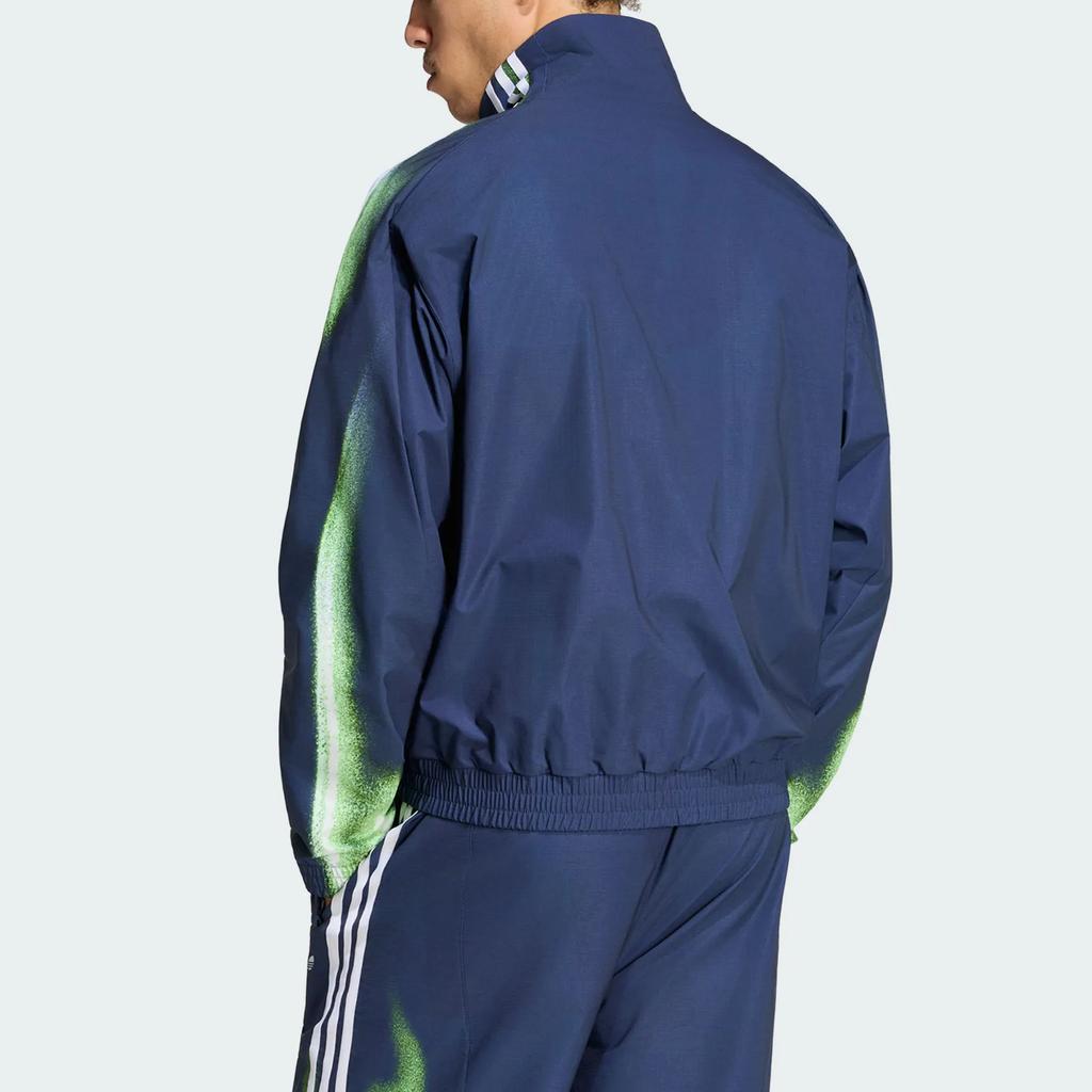 Men's Adidas Originals ADILENIUM Jackets Men's Dark Indigo Stand Collar Moderate