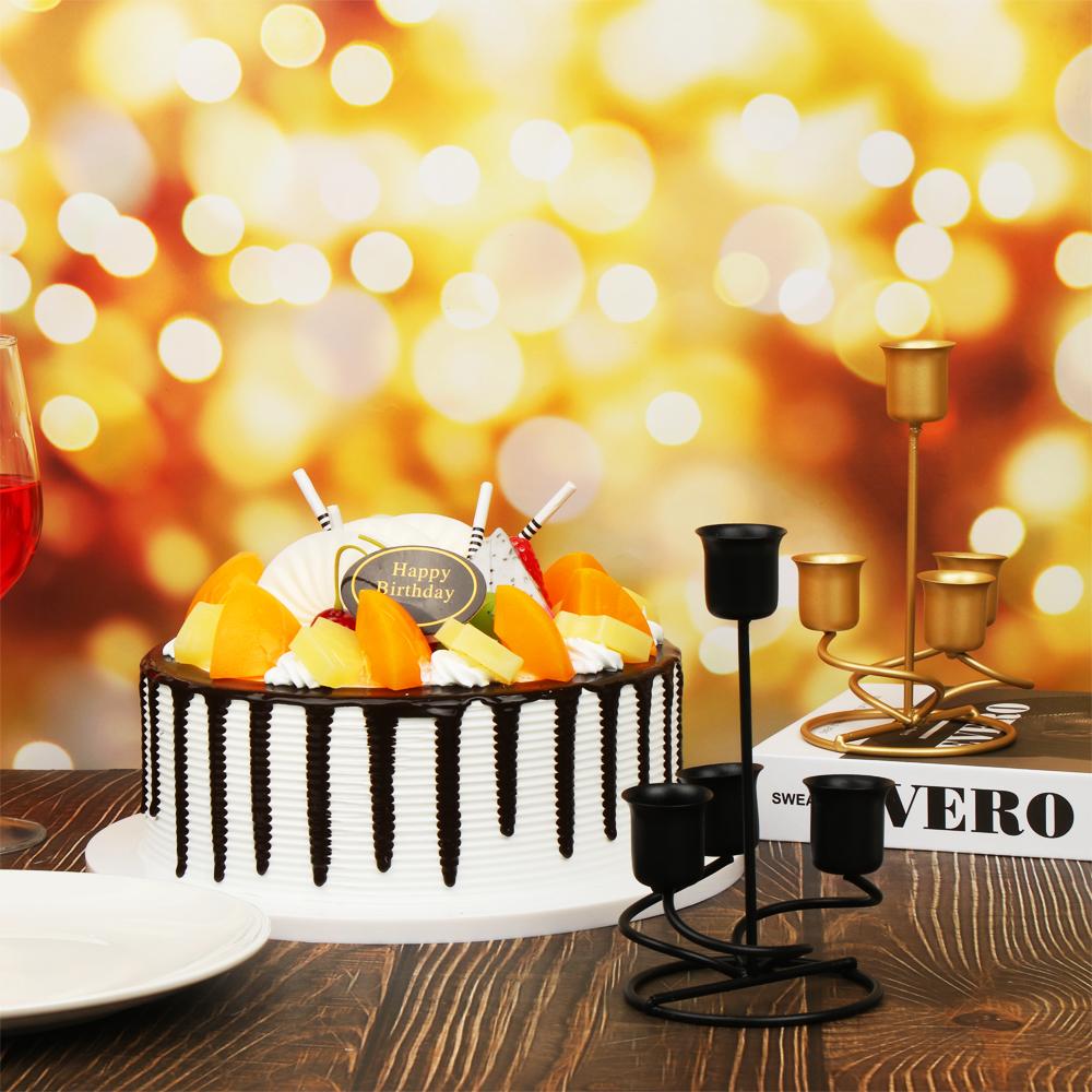 Подсвечники Столбовые свечи Кованый железный канделябр Современный стиль Металлические подставки для свечей Подсвечники