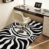Abstract Black and White Optical Illusion Print Rug CarpetOffice Mat Perfect for Home Decor Office Desk Chair Rugs Chair Carpet for office P