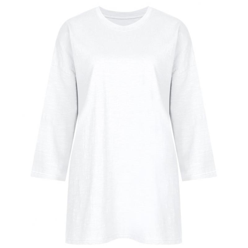 Shop Women S Four SeaSonS Round Slub Cotton 3 4 Sleeve Tee Dai wSh 1112 Lav