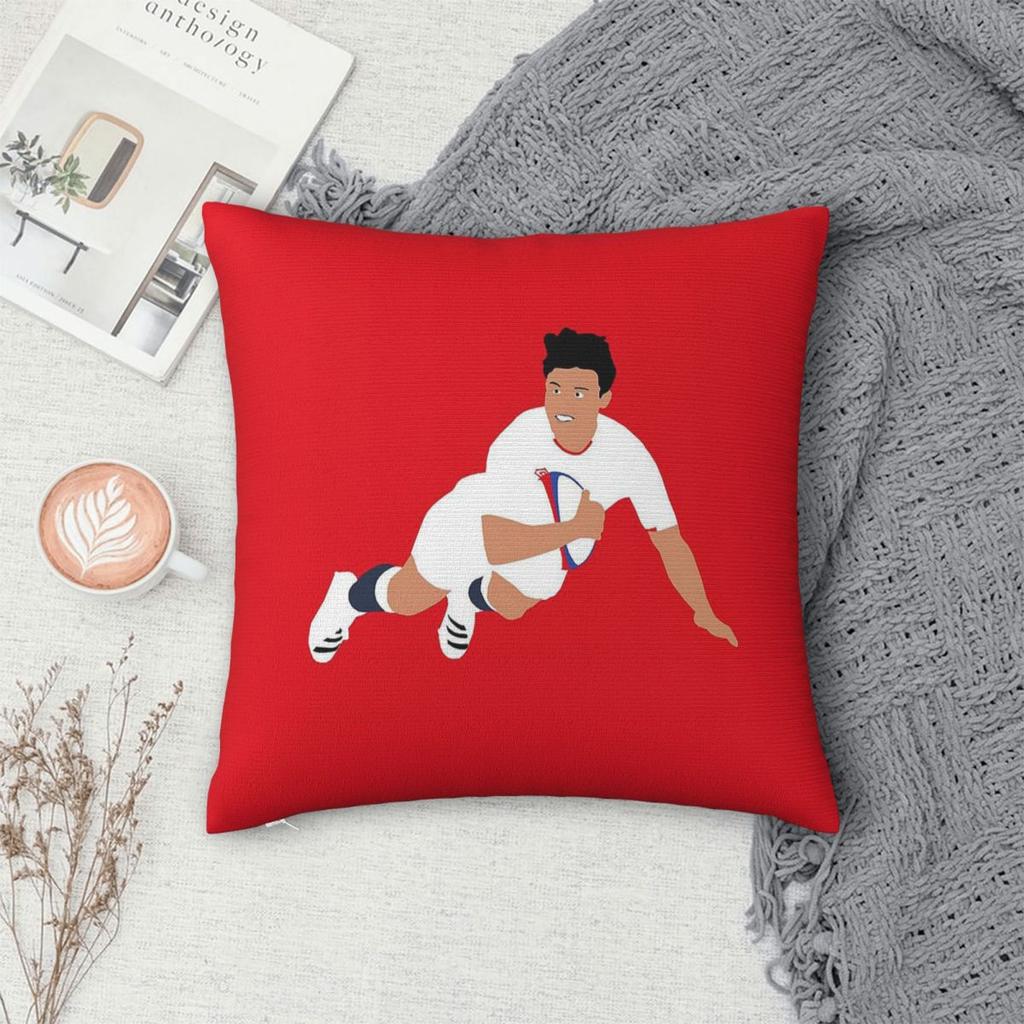 Marcus Smith Try Rugby Union Square Pillowcase Polyester Linen Velvet Pattern Decor Throw Pillow Case Sofa Cushion Cover 45X45