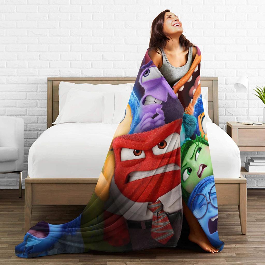 I-InsideS O-Out Blanket Quality Super Warm Throw Blanket Winter Children Couch Chair Sofa Bed Print Bedspread