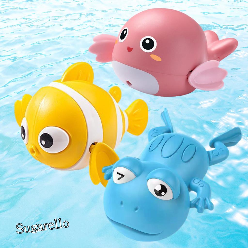 Игрушка для ванны Sugarello, Игрушка для купания для детей, Плавающая заводная игрушка, Игрушка для душа, Детские игры с водой, Подарок, Дельфин, Рыба, Кит, Лягушка, Краб, Радужный душ, Милый