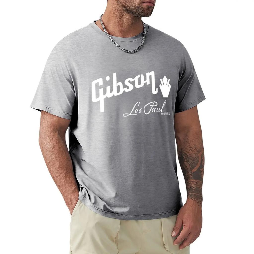 Gibson Les Paul Guitar Music Rock T Shirt Harajuku Short Sleeve T-shirt Cotton Graphics Tshirt Tops