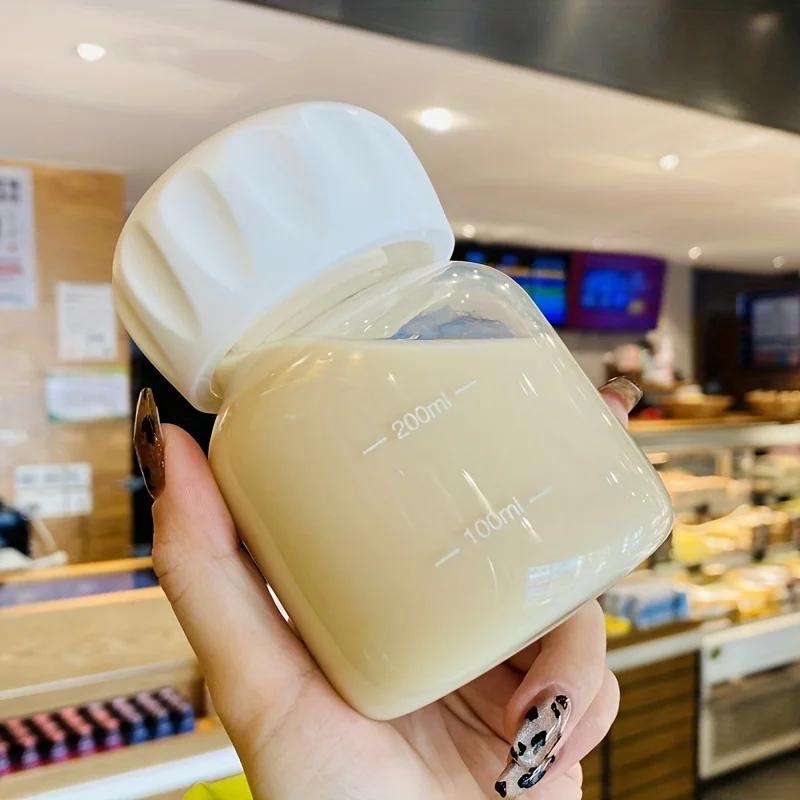 10.2oz Mini Water Bottle Plastic Clear Milk Cup Portable Reusable Drinking Cups Summer Drinkware Travel Outdoor Birthday Gifts