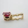 [New] K18 Ruby/Diamond OV Pendant Top [f1-3]