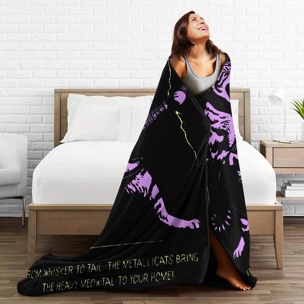 D-Deftoness Nu Metal Flannel Blanket Winter Super Soft Bedding Throws for Students Couch Bed Funny Bedspread Sofa Bed Cover