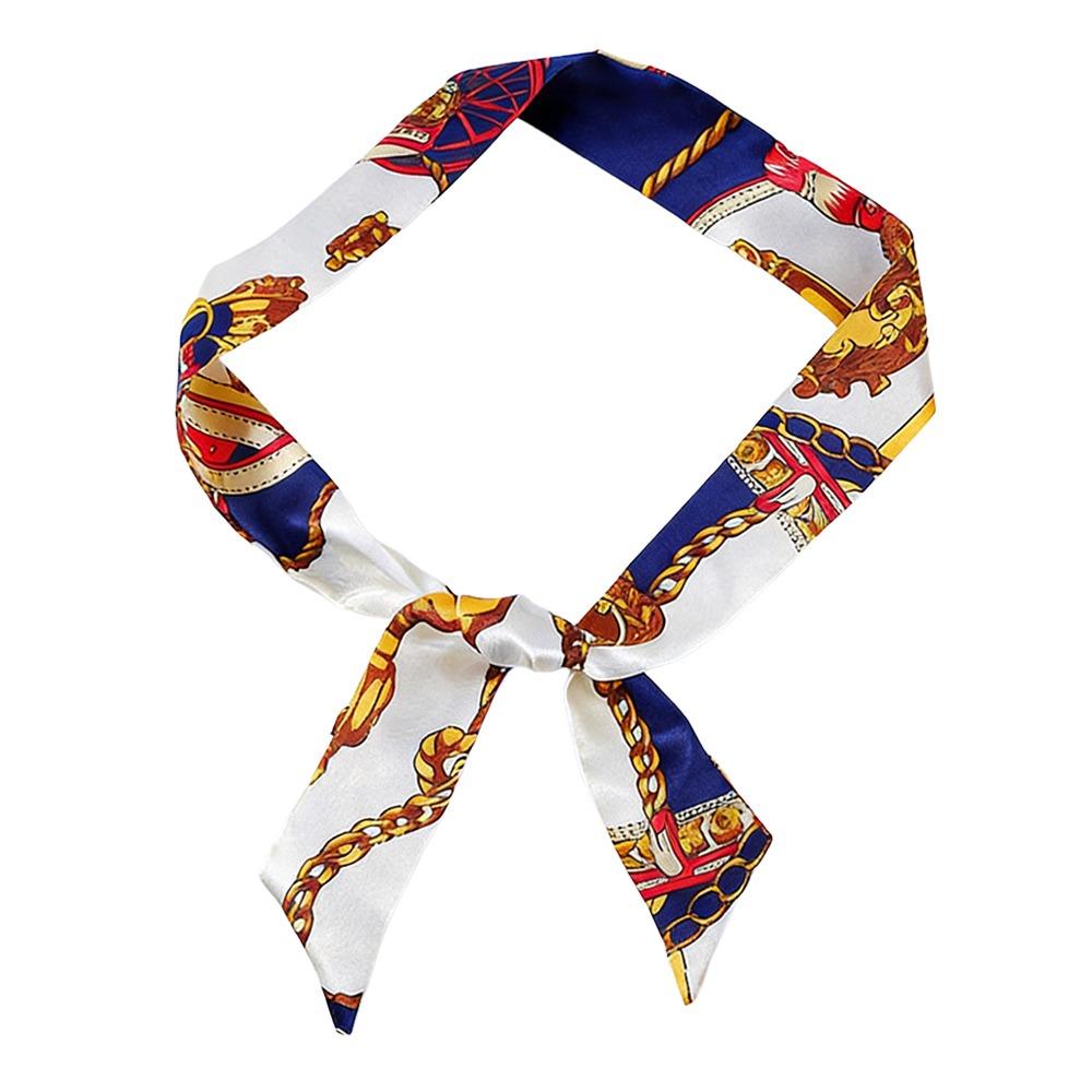 Long Slender Scarf Double-Sided Streamer Handbag Handle Ribbon Hair Band  Neckwear/Wrist/Waistband