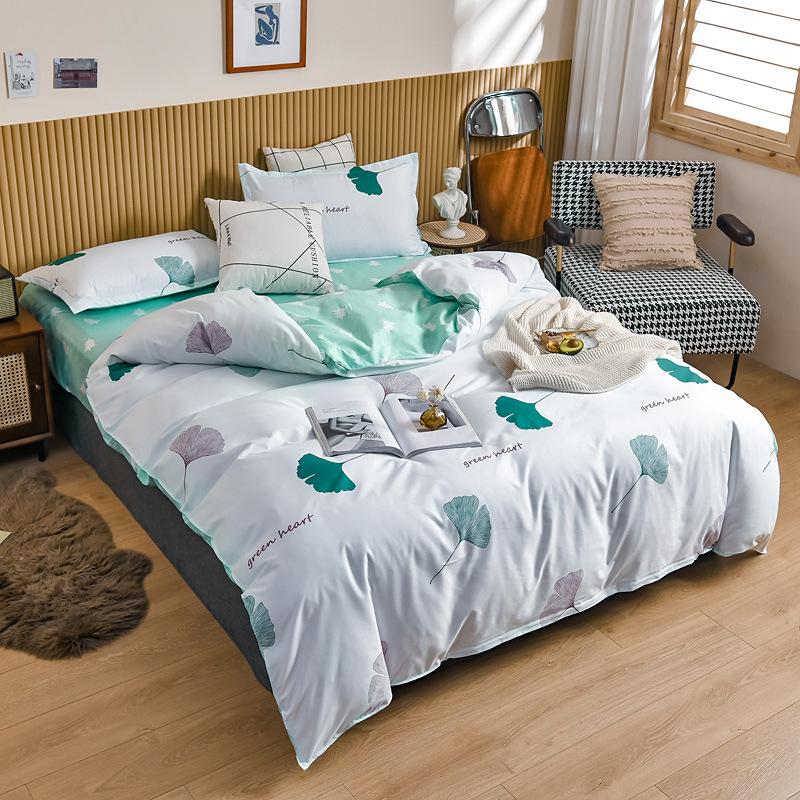 Маленький цветочный комплект из четырех предметов, пододеяльник, простыня, постельное белье, комплект из трех предметов для спальни