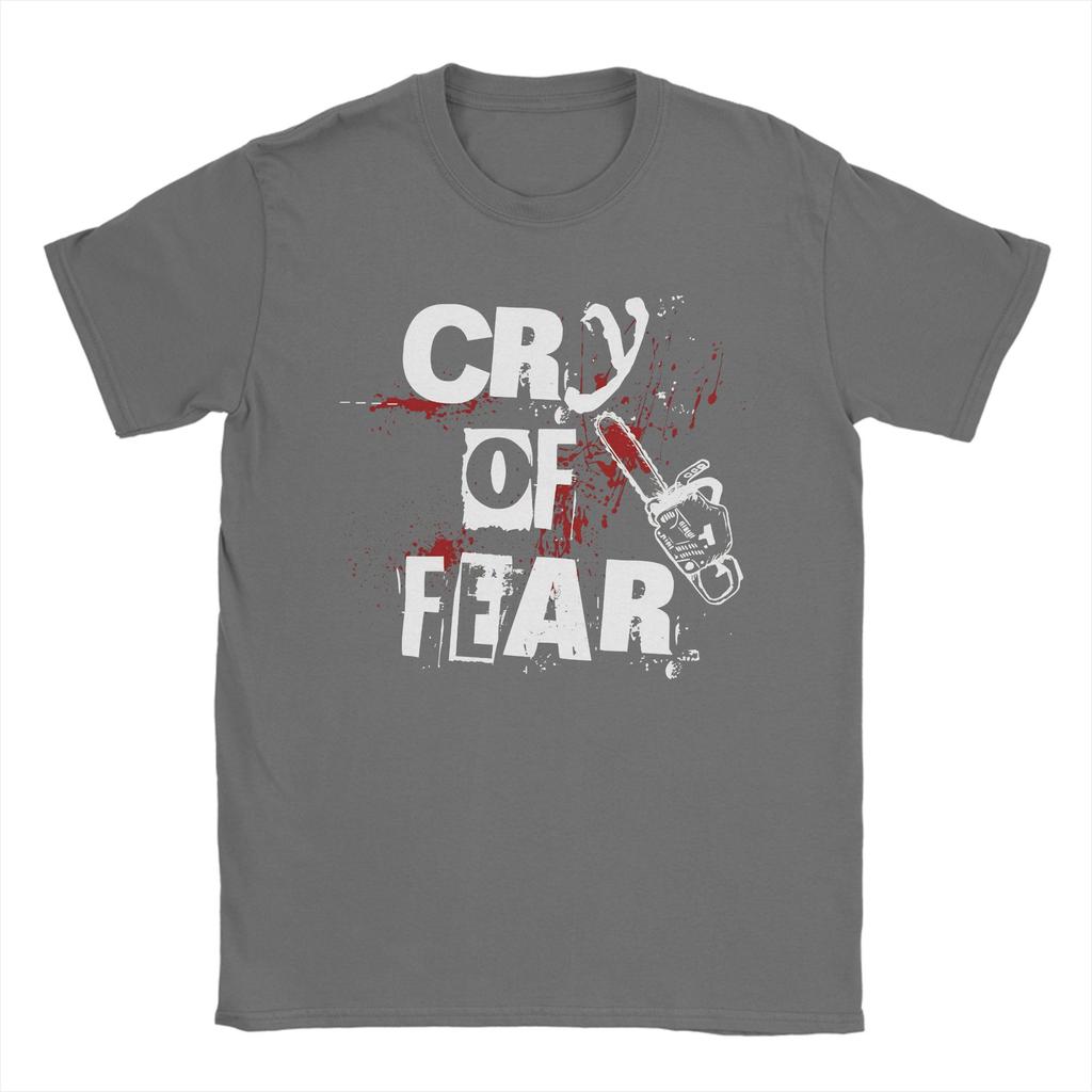 Футболка с графическим принтом Simon Henriksson Cry of Fear для унисекс, из чистого хлопка, с коротким рукавом