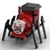 Charles Little Train Horror Spider Game Small Particle Building Block Figure Assembly Toy