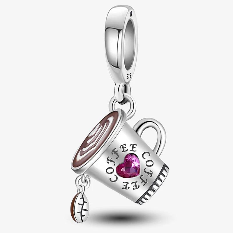 Медь Сладкий Пончик Розовый Автомобиль Жизнь Путешествия Шармы Бусина Сделай Сам Браслет Браслет Изготовление Подарок Высокое Качество Изысканные Ювелирные Изделия