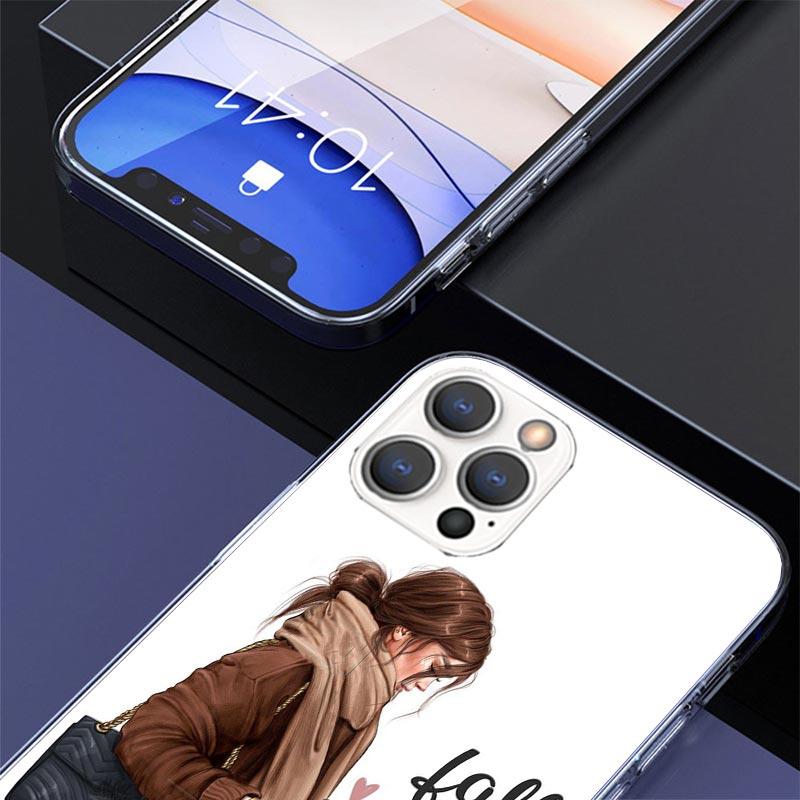 Girl Boss Female Coffee Case Phone Cover for Apple iphone 17 Air 16 15 14 13 Mini 12 11 Pro Max 16E 7 Plus 8 + SE 2020 Trend Fun