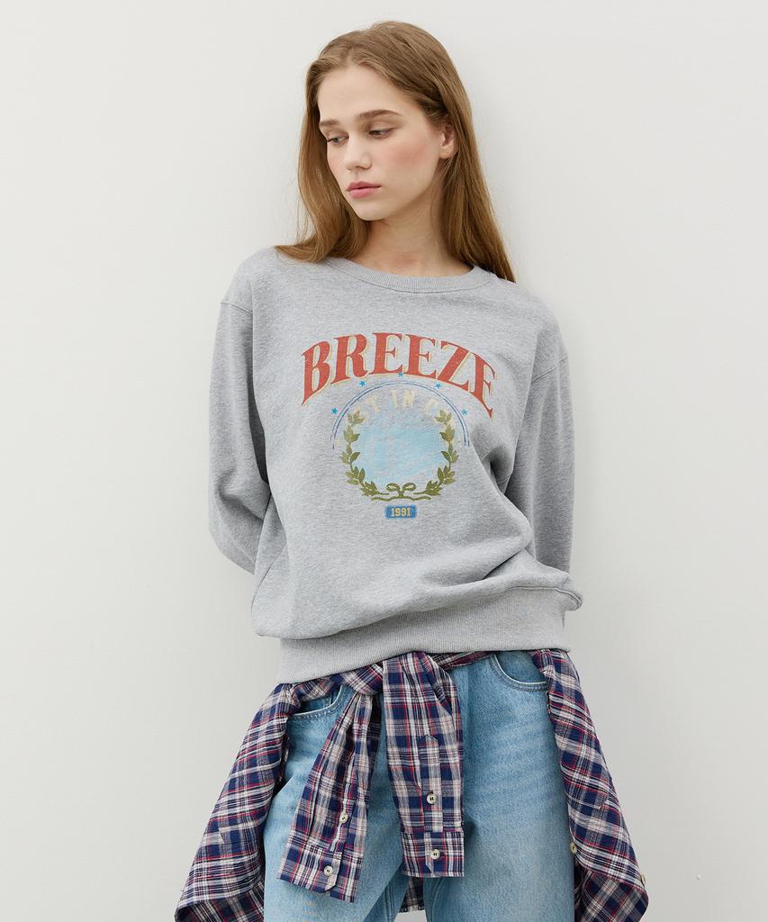 CITYBREEZE Худи Circle Breeze_Меланж Серый