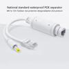 Адаптер-сплиттер Power Over Ethernet POE 48 В - 12 В с видеокабелем и кабелем питания для стандартных устройств