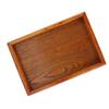 Rectangle Wooden Tea Tray Serving Table Plate Snacks Food Storage Dish for Hotel Home(22*15cm)