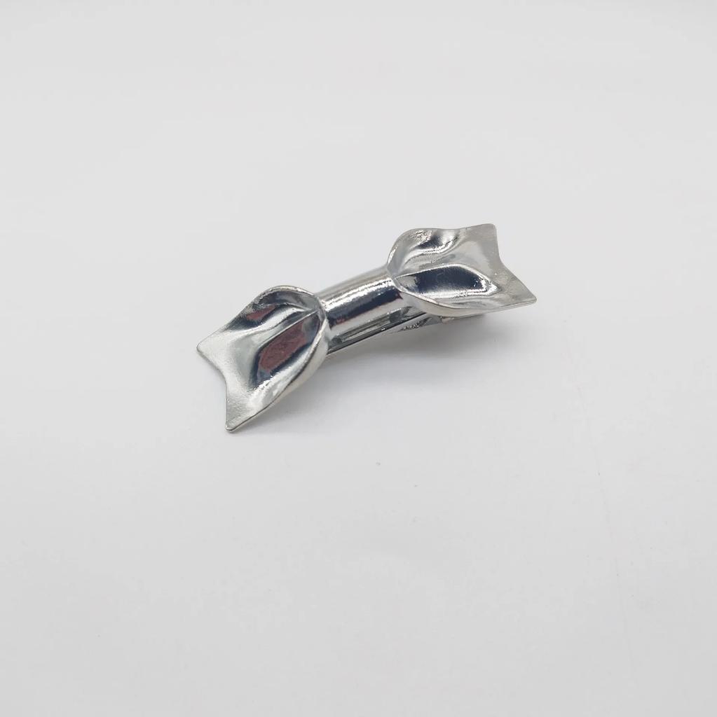 Изысканные Металлические Полые Заколки для Волос Золотого и Серебряного Цвета Сладкие Крутые Заколки для Челки Заколки-Уточки для Лба и Выбивающихся Волос Шпильки Стильные Головные Уборы