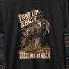i got up early no worm shirt, funny bird t shirt, Crow Shirt, grumpy crow shirt, bird lover shirt, vintage crow