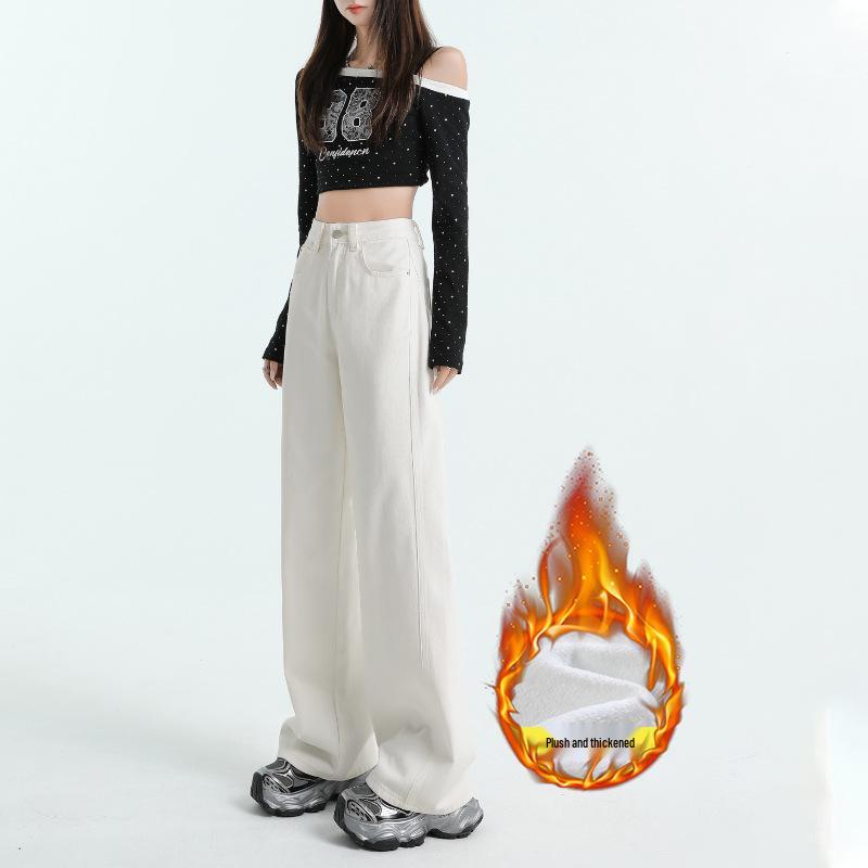 Женские джинсы с высокой посадкой и широкими штанинами - Коллекция Весна 2025