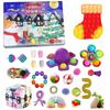 24 Days Christmas Countdown Calendar Sensory  Packs With Push  Toy Sets Surprise Gifts For Party