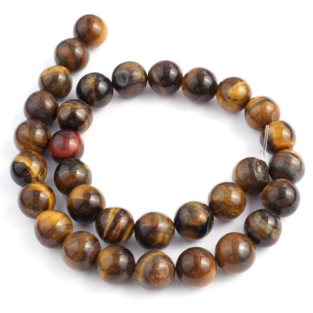 Isoaltion бусины из натурального камня тигровый глаз круглые бусины для изготовления ювелирных изделий DIY ожерелье серьги браслет аксессуар