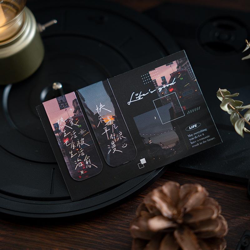 2/4/5 шт./набор Китайская ретро закладка Бамбук Лотос Журавль Пейзаж Закладка для подарка учителю Винтажная эстетическая магнитная закладка