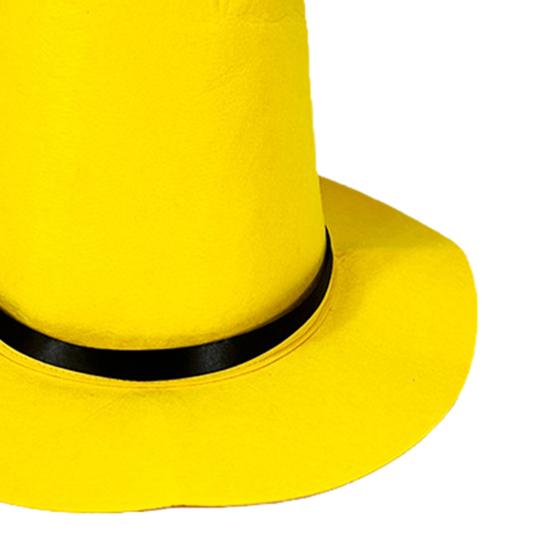 Шляпа ведьмы на Хэллоуин, остроконечная желтая фетровая шляпа волшебника, шляпа с большими полями, нарядная шляпа, аксессуар для косплея, костюм для вечеринки по случаю выпрашивания сладостей