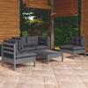 Day and Night - Day and Night Garden Furniture Set 5 Pieces and Cushions Solid Pine Wood