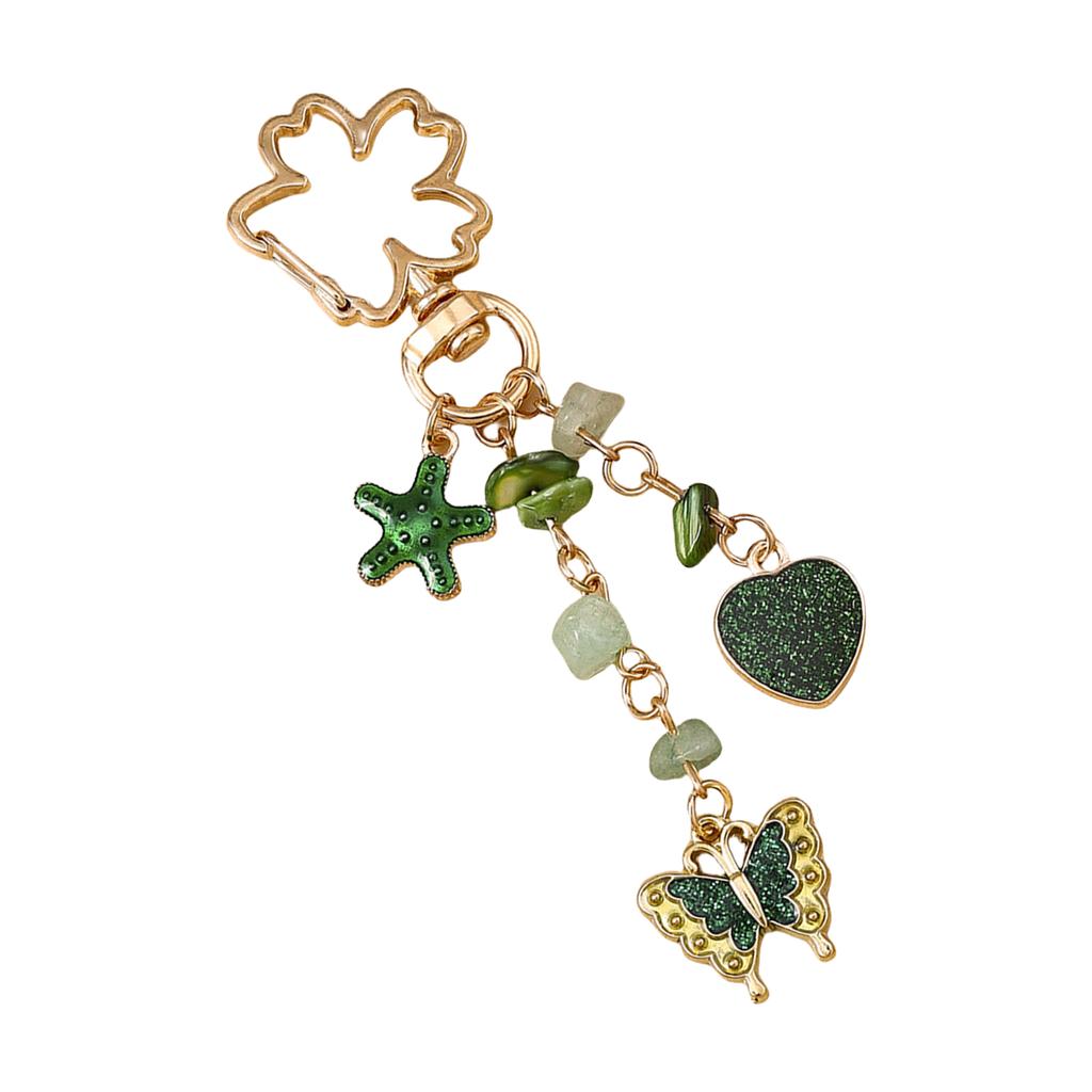 Elegant Floral Letter Keychain for Handbags Backpacks and Keys Sturdy Alloy Enamel Letter Charm Jewelry Accessory