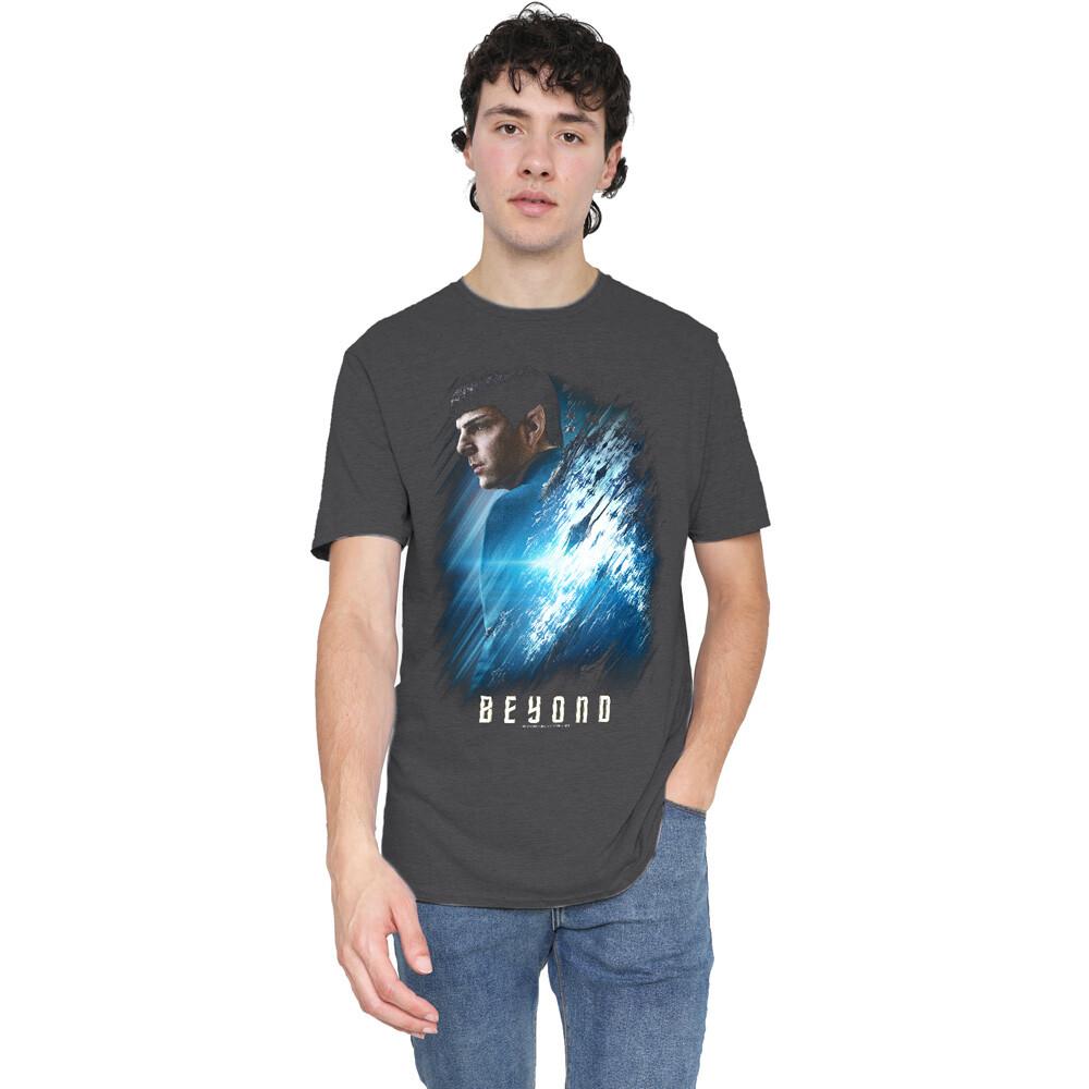 Star Trek Beyond Spock Poster T-Shirt S-3XL Charcoal