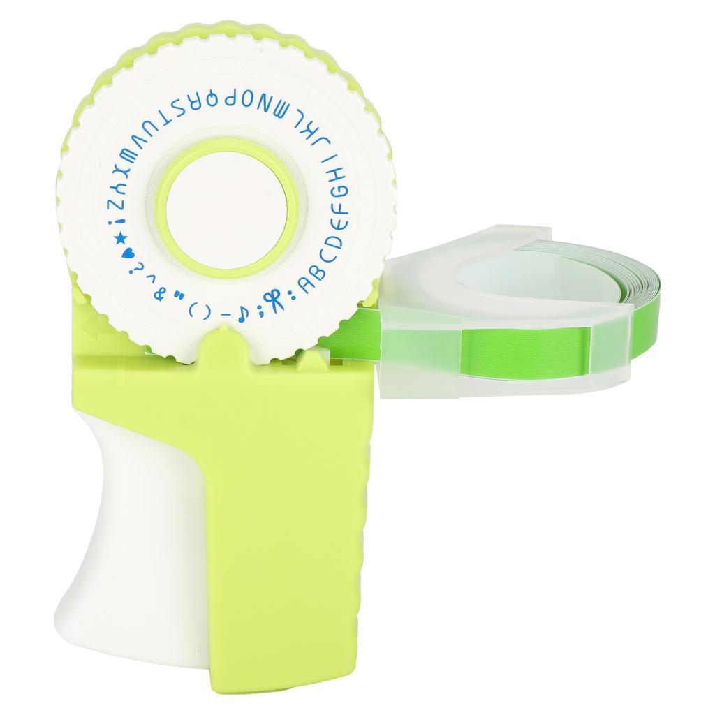 Ручная пишущая машинка для тиснения, ручное изготовление этикеток, школьные принадлежности, зеленый