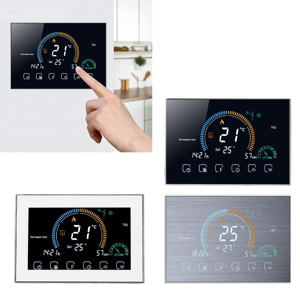 Центральный кондиционер Термостат Светодиодный сенсорный экран Программируемый интеллектуальный WiFi контроллер температуры 9