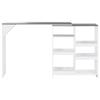 VidaXL Bar Table with Removable Shelf White 138 X 40 X 120 Cm