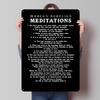 Марк Аврелий Размышления Цитаты Металлический Плакат Металлические Знаки Настенное Искусство Вещи для Дизайна Комнаты Индивидуальная Жестяная Табличка для Домашнего Декора