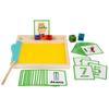 Children's Montessori Wooden Sand Tray & Letter Spelling Educational Toy.