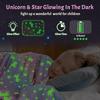 Glow In The Dark Blanket Unicorn Blanket Luminous Warm Flannel Blankets Bedroom Magic Blankets Super Cozy Plush Siesta Leisure Coverings