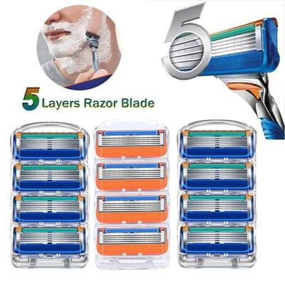 Бритвенные лезвия для бритвы Fusion 5-слойное лезвие из нержавеющей стали бритвенные кассеты лезвие опасной бритвы сменные головки для мужчин