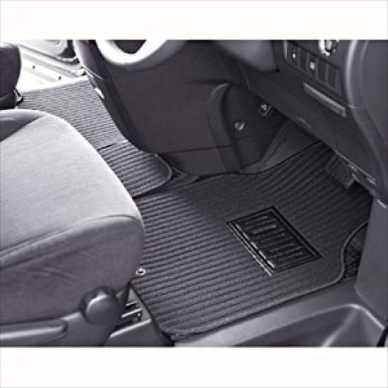 BONFORM Car Straight for Set Minivan Mats, Type, Minivans, 5-Piece (1 Vehicle), Anti-Slip Treatment, 5-Piece Set, Black, 6369-65BK