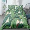Tropical Palmtree Leaves Bedding Set King Queen Double Full Twin Single Size Duvet Cover Pillow Case Bed Linen Set