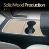 Для Tesla 2021-2023 Модель 3 Модель Y автомобиля из массива дерева Центральный центр управления консоль панель наклейка аксессуары для интерьера
