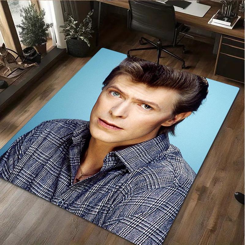 David Bowie Carpet Office Decorative Carpet For Living Room Bedroom Door Mat Floor Rug Computer Chair Area Rug perfect holiday gift