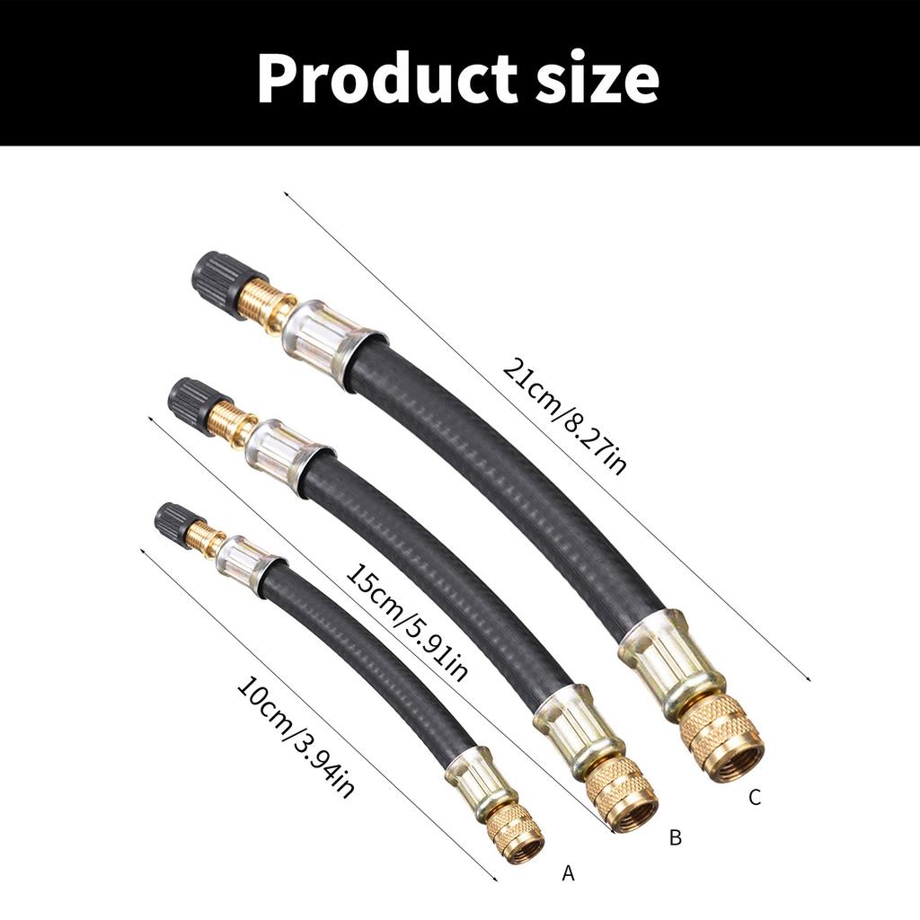 Модернизированный удлинитель вентиля шины, гибкий резиновый удлинитель вентиля шины, автомобильная деталь Spre для легкой проверки накачки и давления
