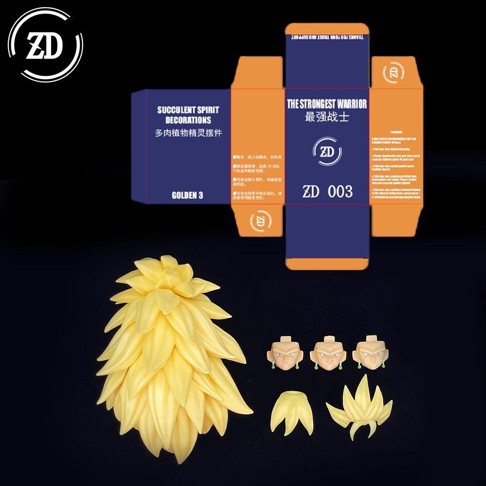 Новый Zd Studio Dragon Ball Shf Супер Сайя Ssj3 Веджито Бардок Сон Гоку Гоку Блэк Гогета Набор аксессуаров для головы Игрушка-подарок на день рождения