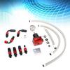 Universal  Adjustable Car Black Red Fuel Pressure Regulator Kit Oil 0 100psi Gauge