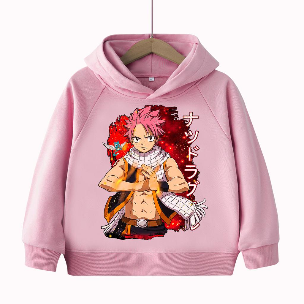 Fairy Tail Anime Children's-Hoodie Harajuku Hip Hop Pullover Tops Sweatshirt