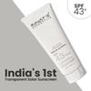 INNATE ВЫ КРАСИВЫ Прозрачный солнцезащитный крем с эффектом шелка SPF 43+ PA++++ для унисекс - 50 мл|Широкий спектр защиты UVA/UVB, Некомедогенный